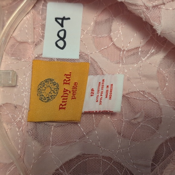 Ruby Rd. Light Pink Textured Blazer/Jacket - Picture 2 of 14